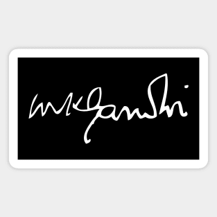 Signature of Mahatma Gandhi, Leader of Indian Independence Magnet